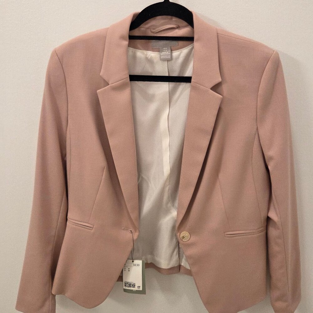 HM pink blazer